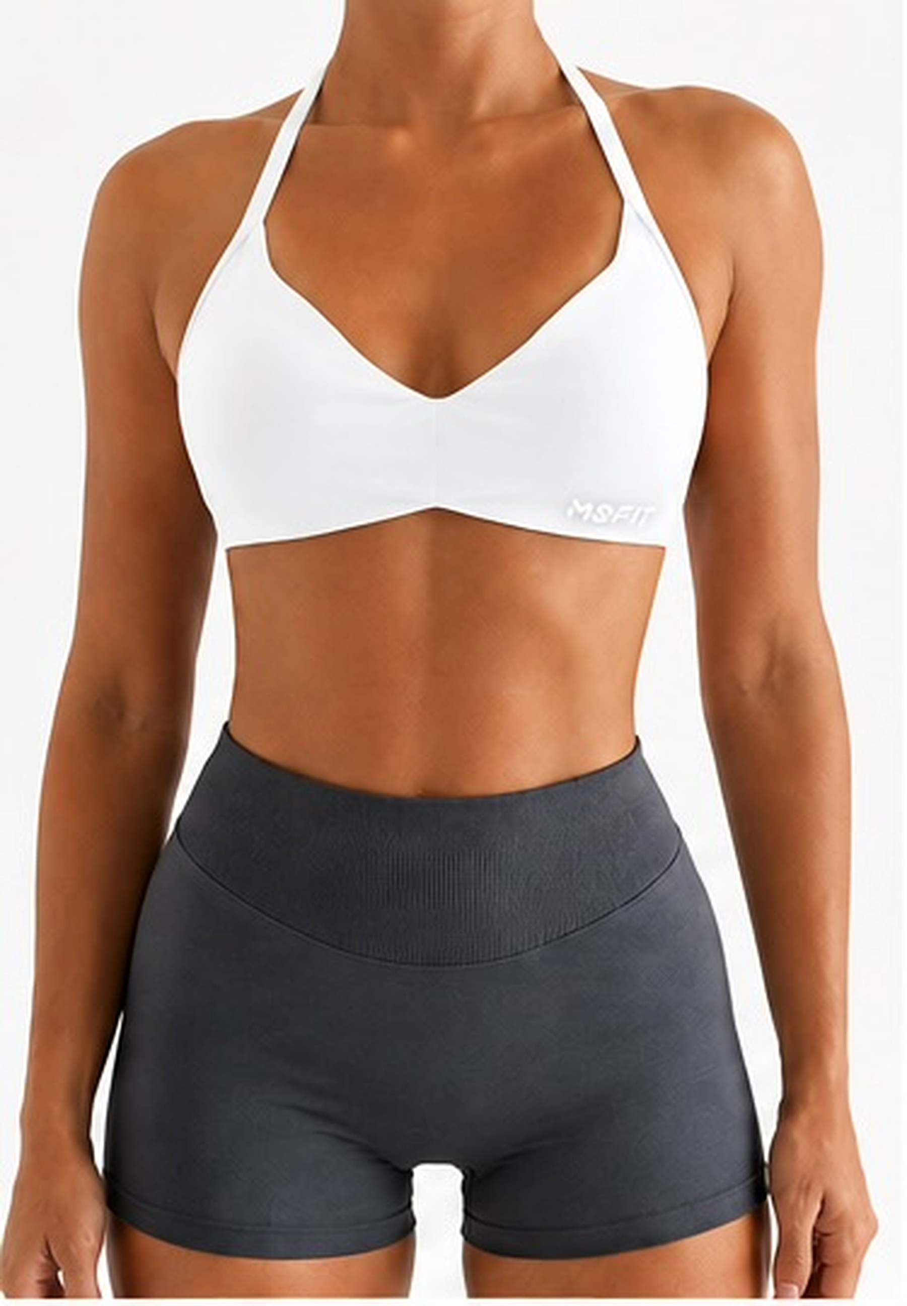 White MSFIT Sports Bra